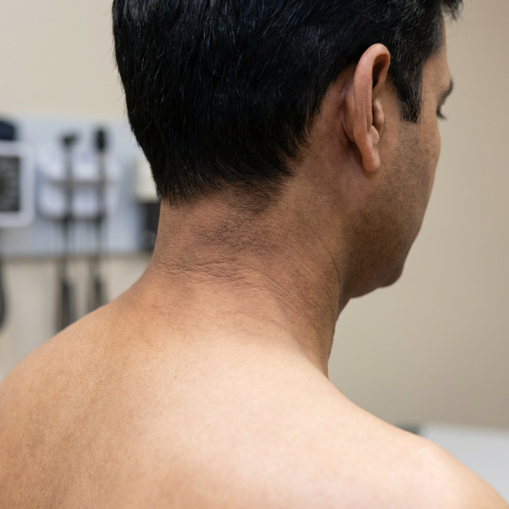 Dark underarms and neck